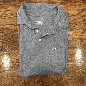 Vineyard Vines Blue/Gray Polo Shirt Classic Style